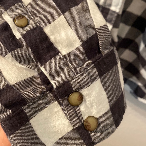 Jachs Girlfriend button down flannel size small - Picture 5 of 6